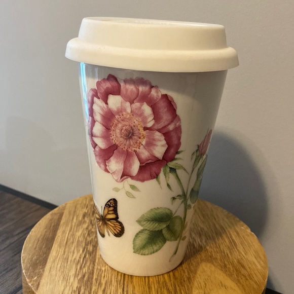 Lenox Butterfly Meadow thermal travel coffee mug - Picture 1 of 8